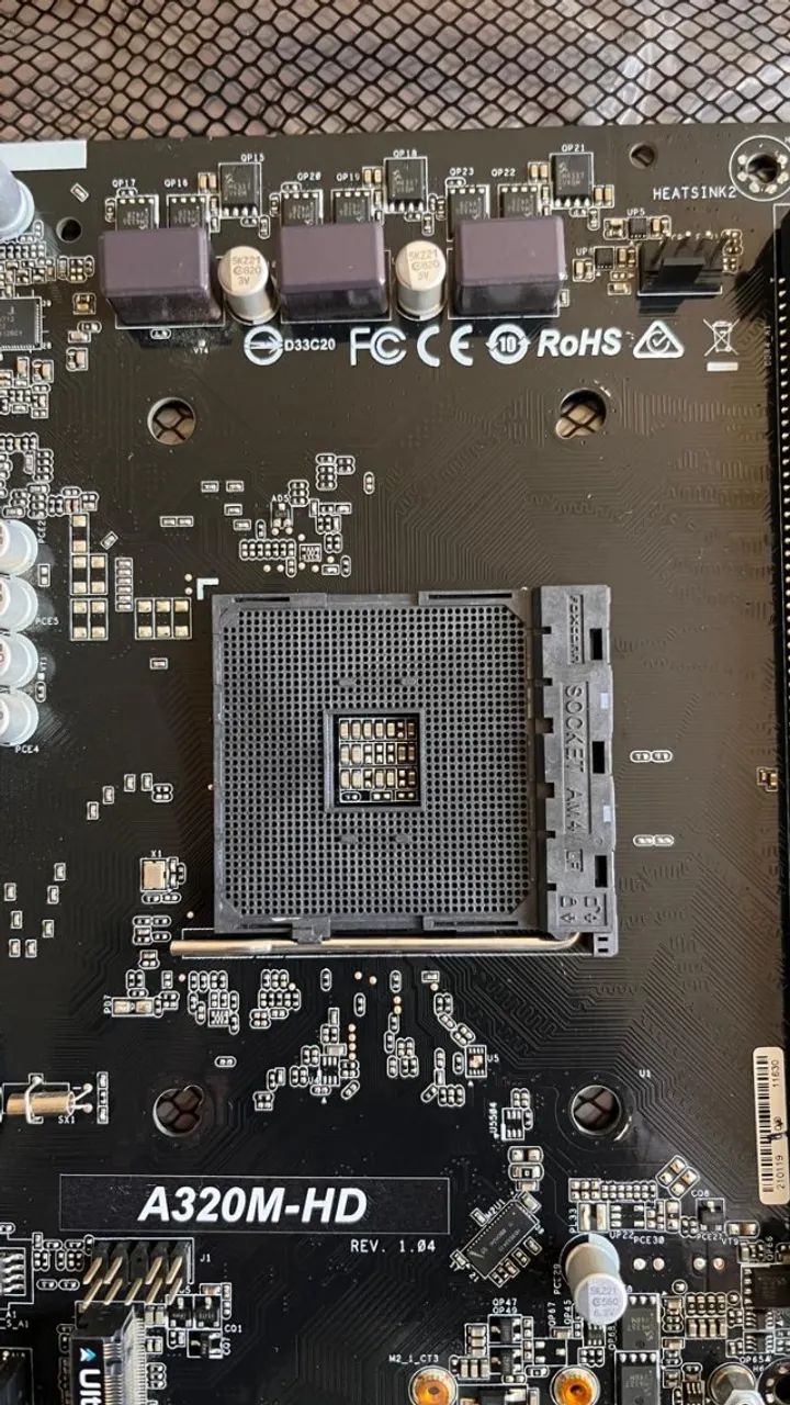 Placa Mãe - A320M- HD - Asrock