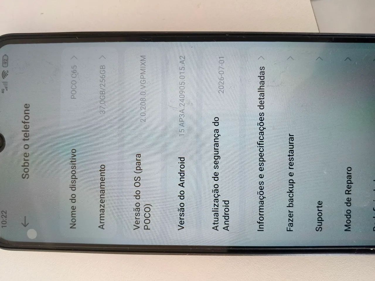 VENDO POCO C65 256GB 