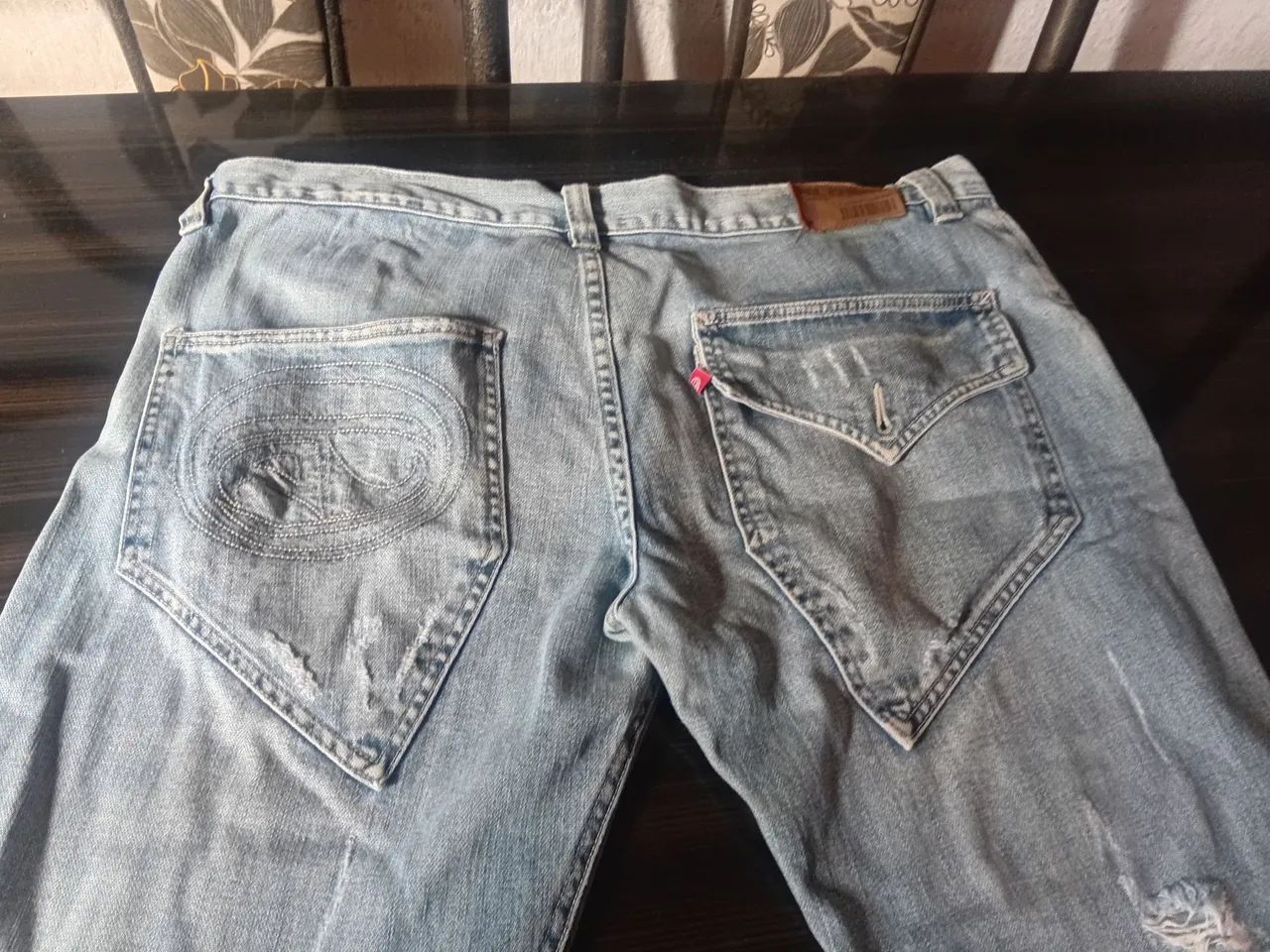 Calça jeans original da Aldeia dos ventos 46 - Foto 4