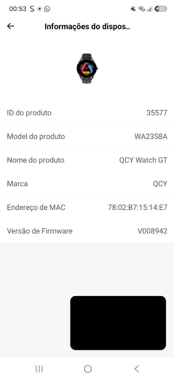 Relógio QCY Watch Gt