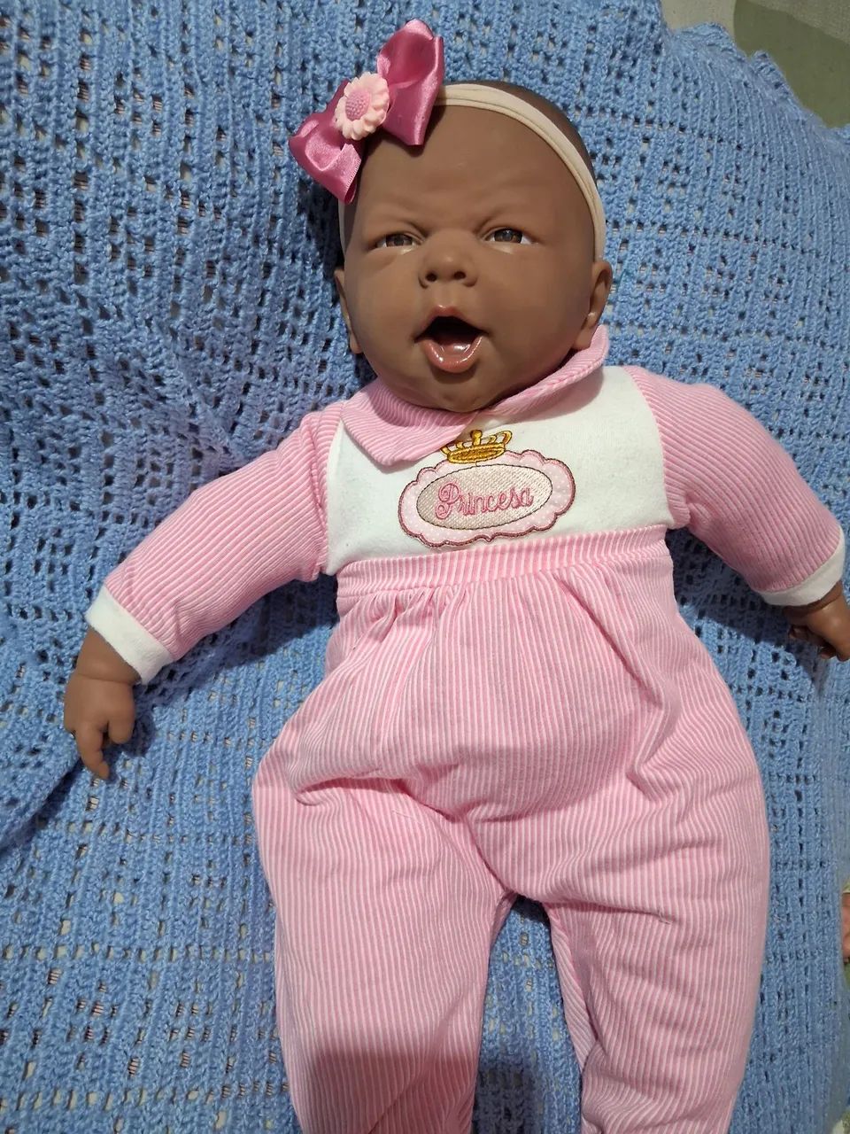 Boneca Bebê Ninos Negra - Foto 4