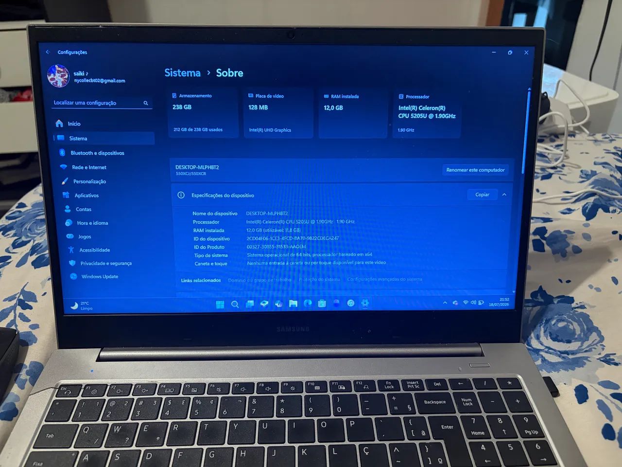 Notebook samsung book - Foto 2