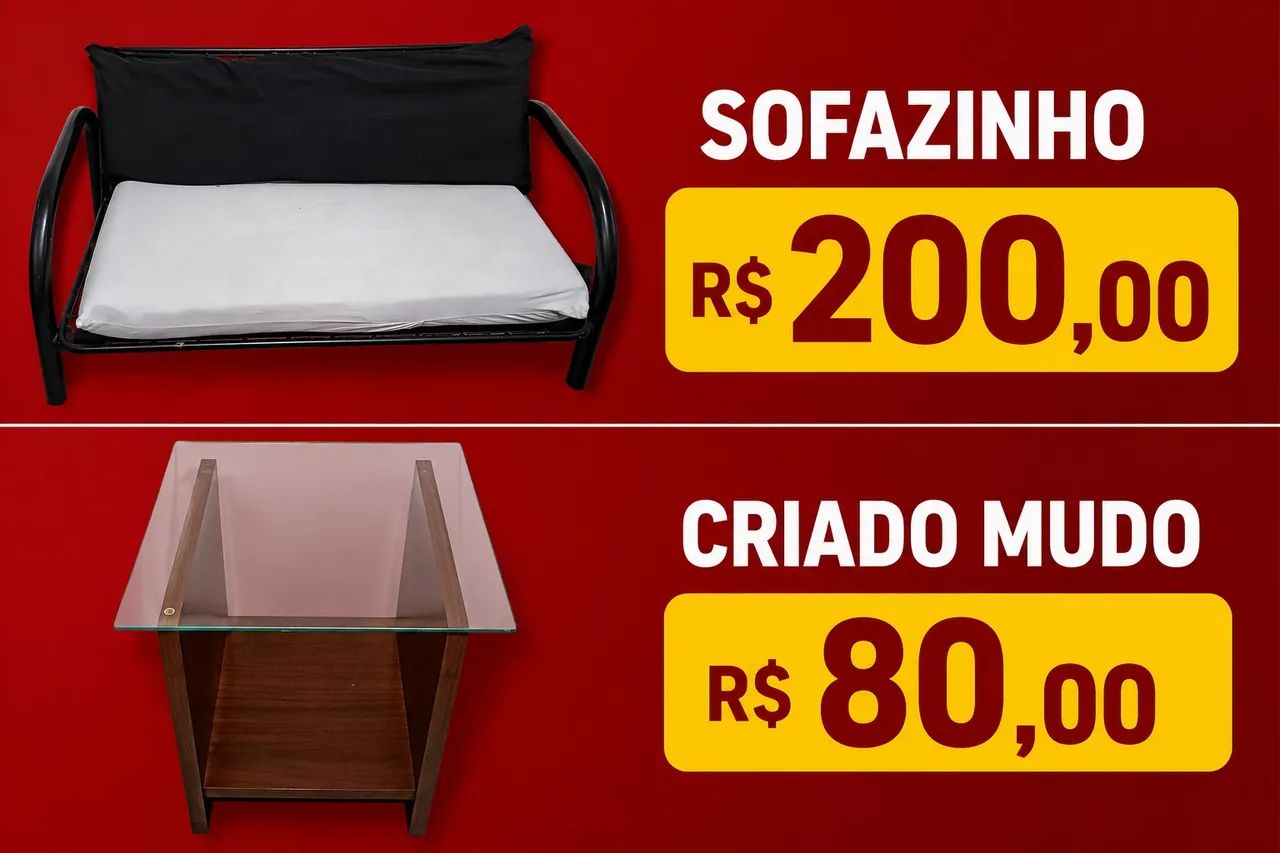 Criado mudo e sofazinho 