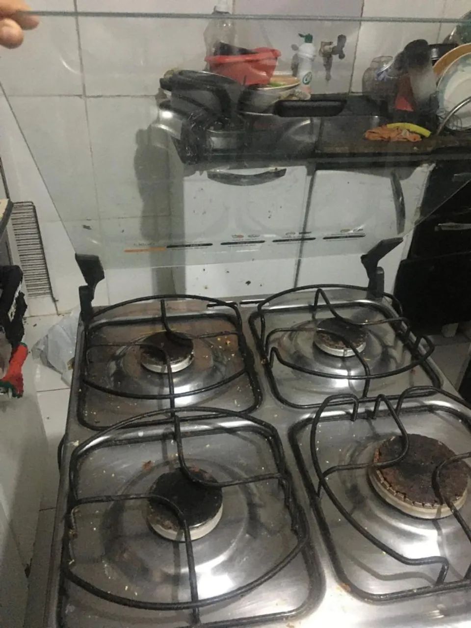 Fogão usado, funcionando perfeitamente. Tudo top 