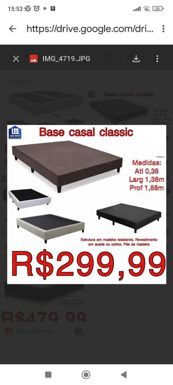 Base de cama casal