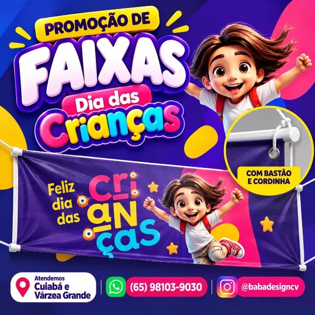 Faixa Personalizada Impressa | Cuiabá e Várzea Grande