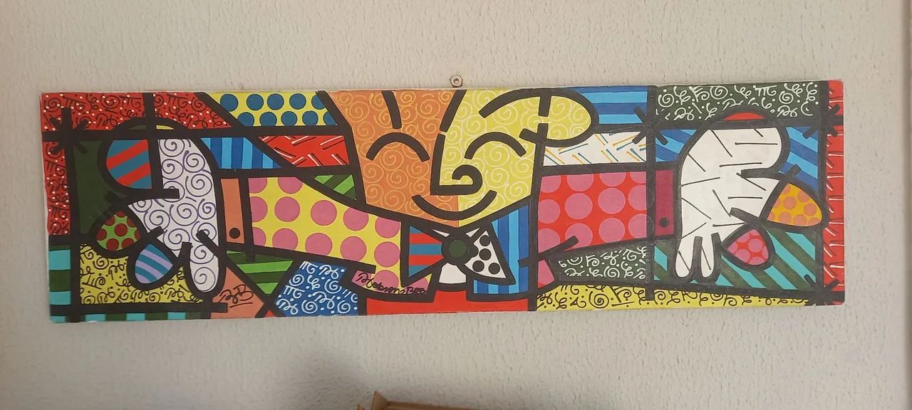 1 Quadro Pintura Romero Britto - Foto 5