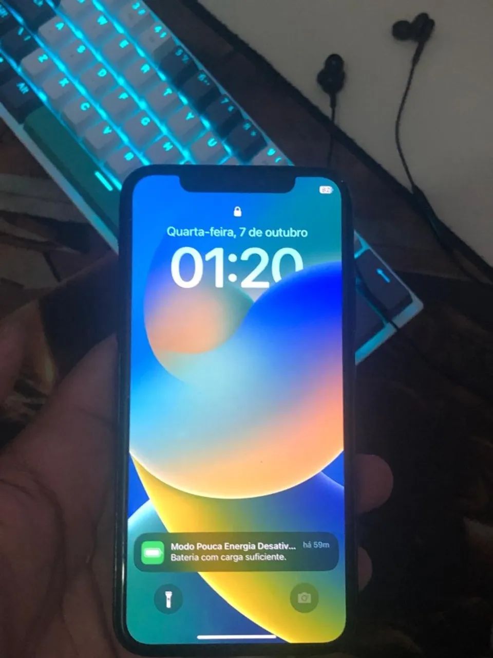 Iphone X impecável pouco usado 256GB (face id com defeito)