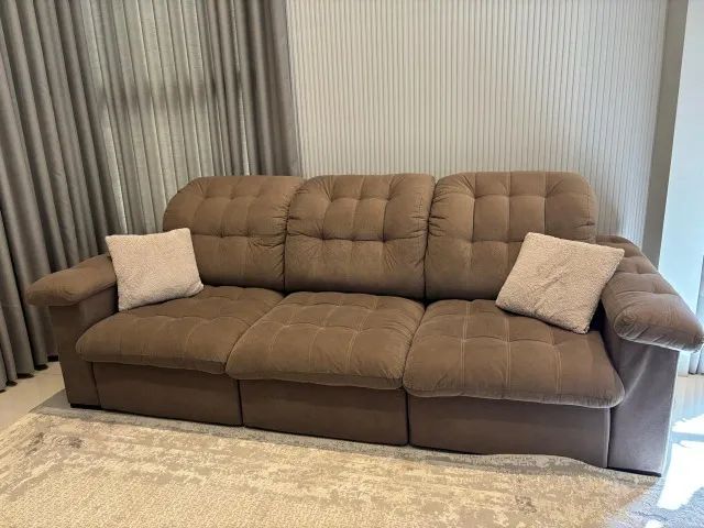 Sofá Retrátil e Reclinável 2,80m Confortável