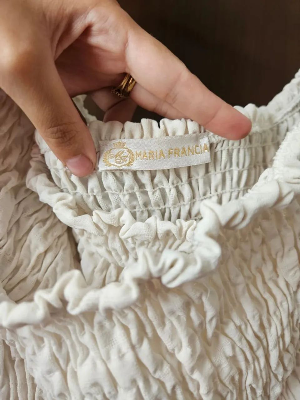 Vestido Branco Maria Francia Plus Size G1 - Foto 3