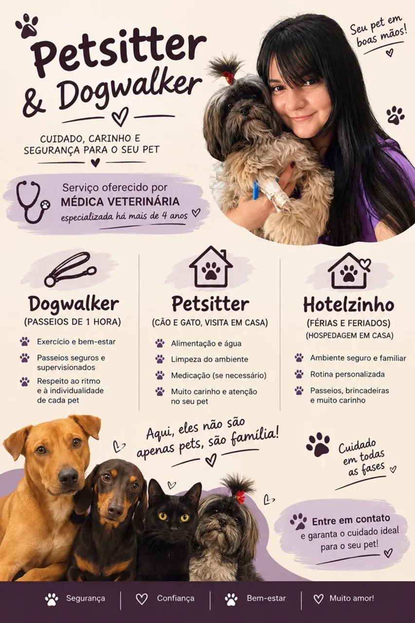 Petsitter, dogwalker, hotel 