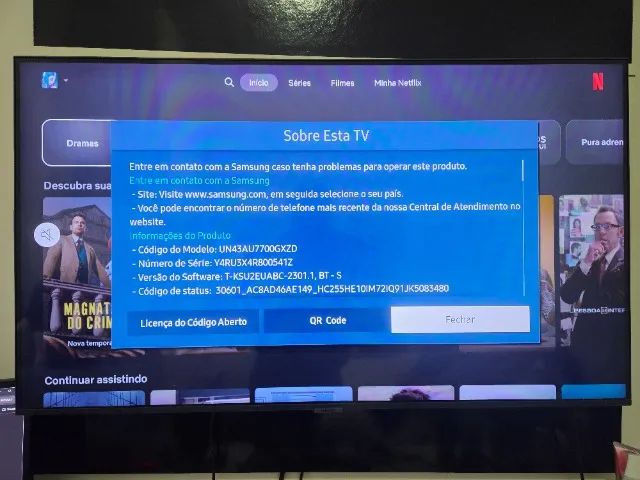 Smart TV 43" Samsung Crystal 4K (Modelo AU7700) - Foto 4