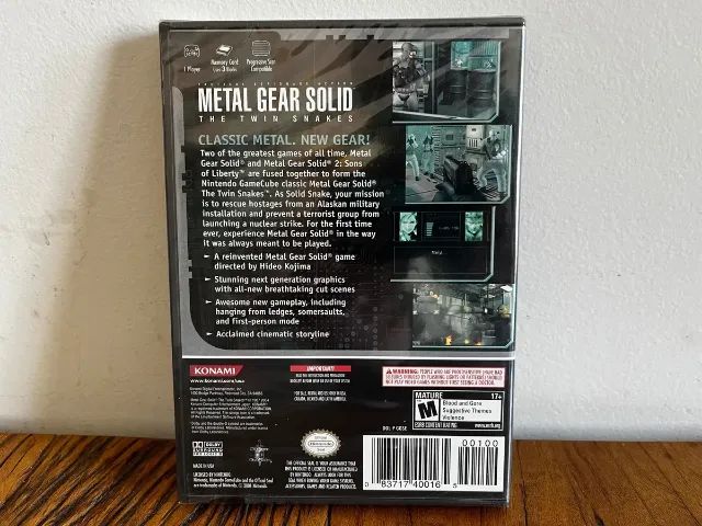 Metal Gear Solid The Twin Snakes Nintendo Gamecube Lacrado - Jogos