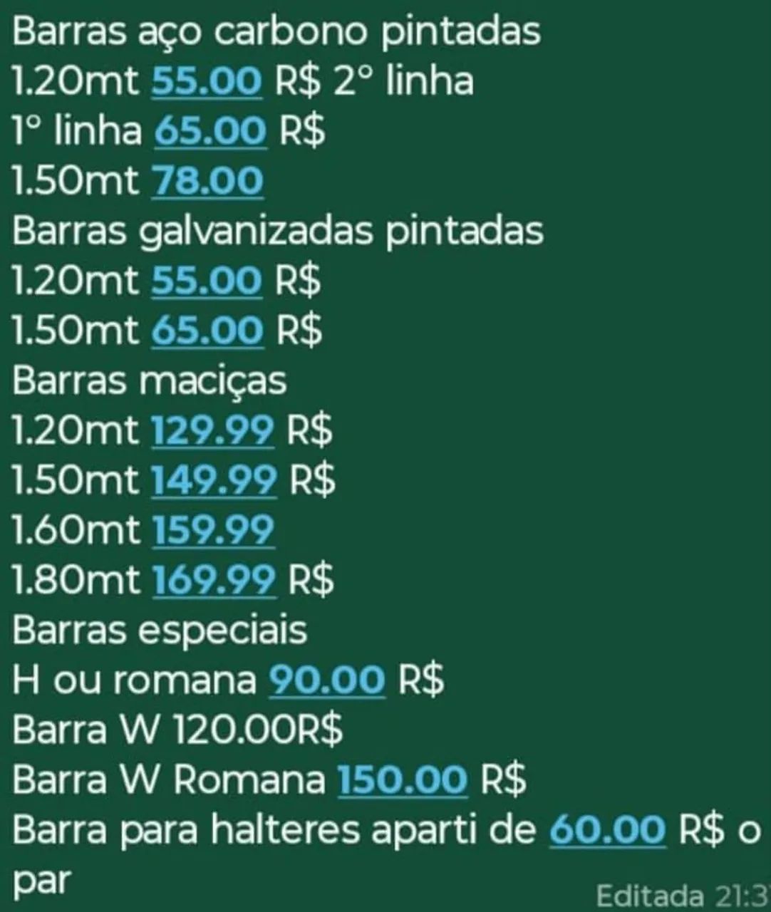 Barras variadas preços na última foto  - Foto 5