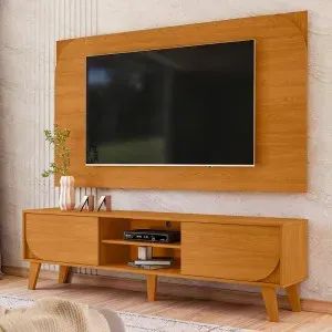 Rack com Painel Duna Cinamomo