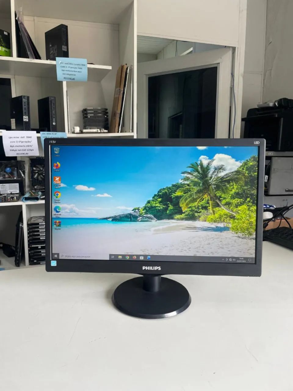 monitor hdmi 19 polegadas philips /hdmi/vga/LED perfeito com garantia e nf - Foto 5