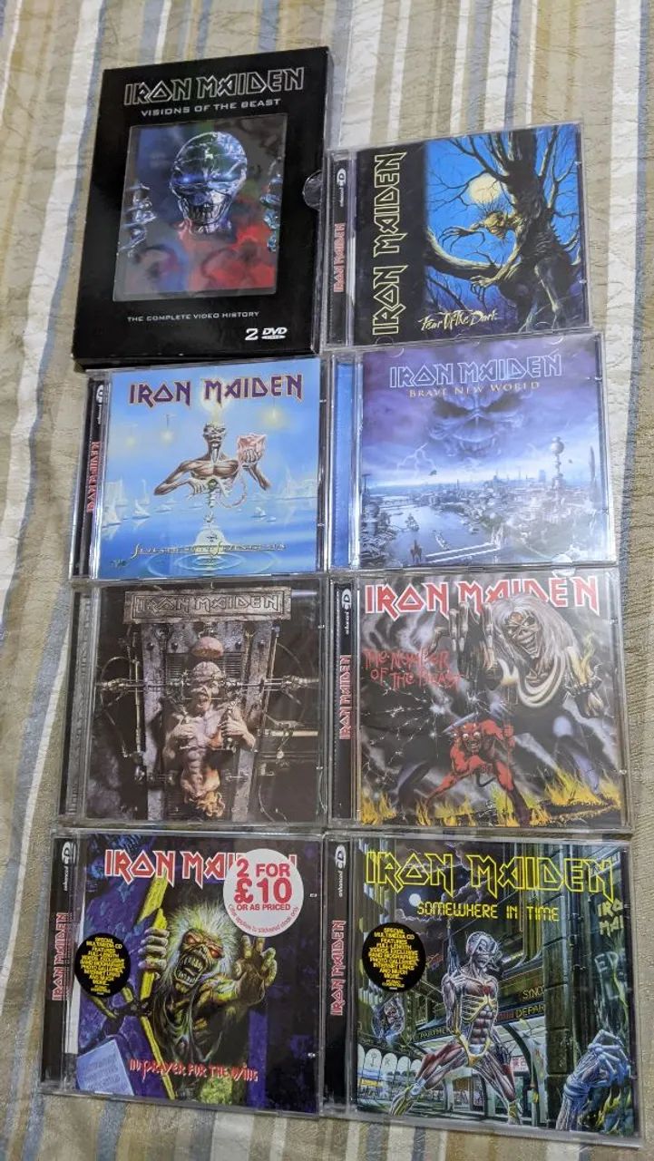 Coleção Iron Maiden - CDs e DVD