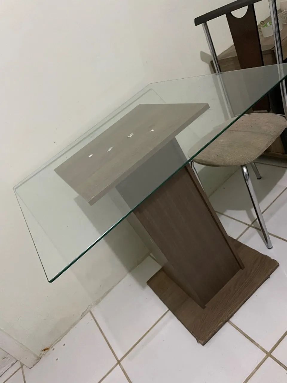 Mesa de vidro quadrada - Foto 2