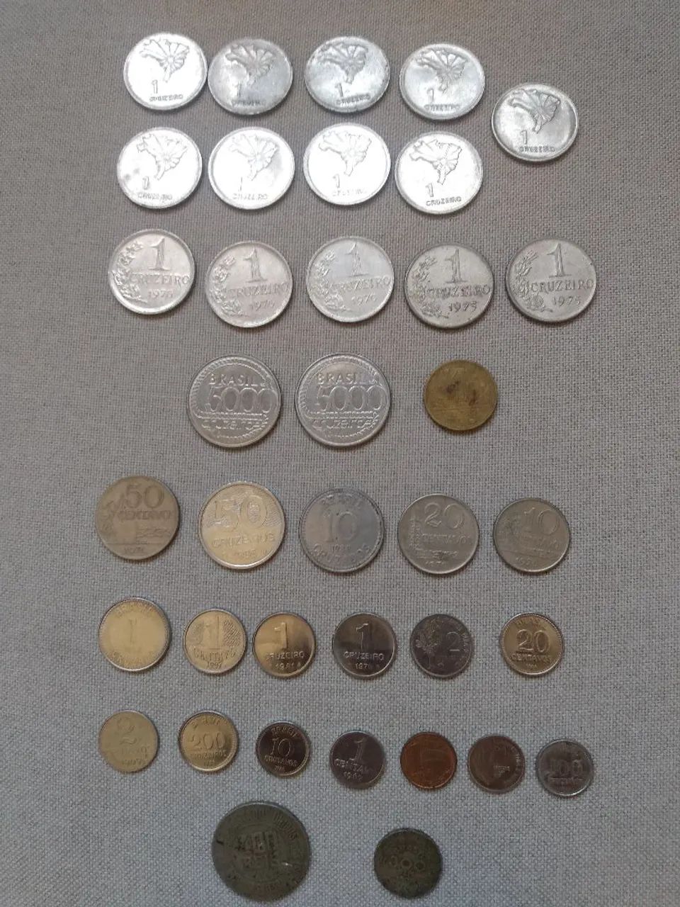 Coleção de moedas antigas 