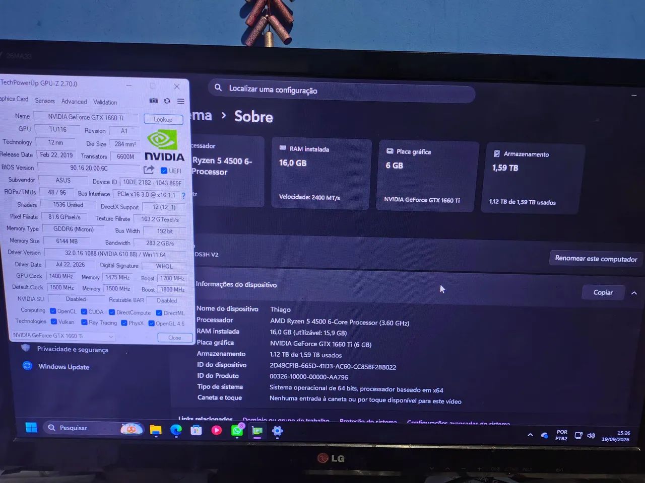 GTX 1660 TI ASUS - Foto 5