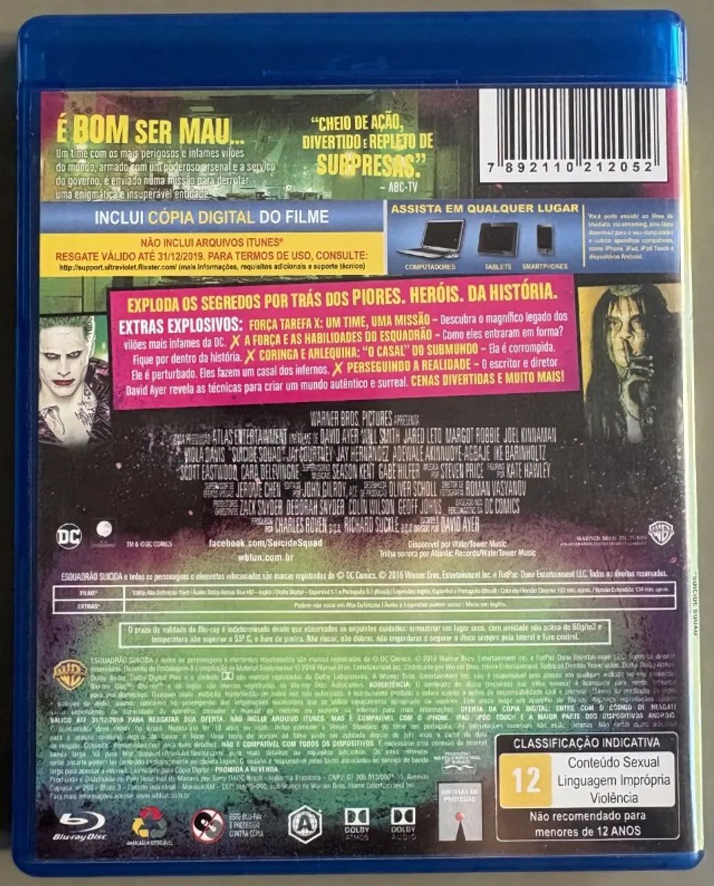 Esquadrão Suicida Blu-ray Versão Estendida Original DC - Foto 3