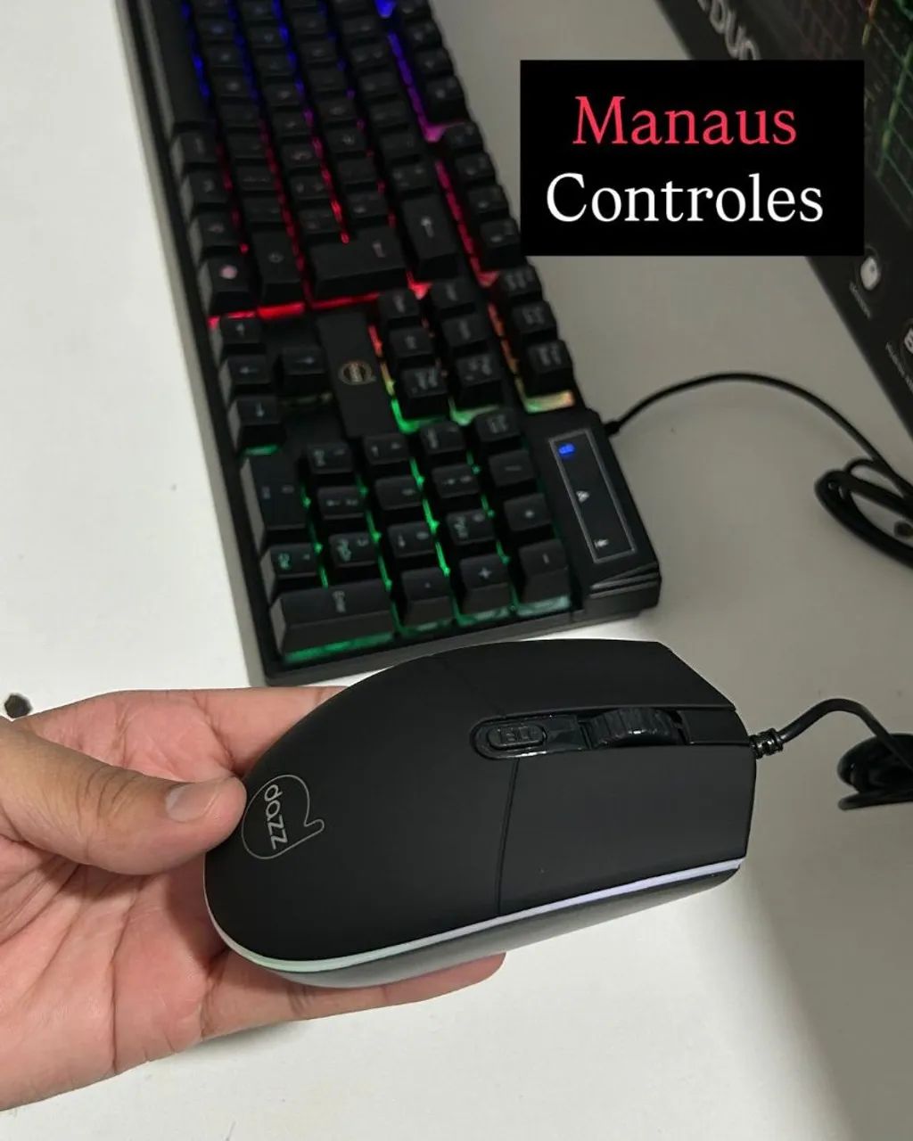 Kit teclado e mouse RGB  - Foto 5