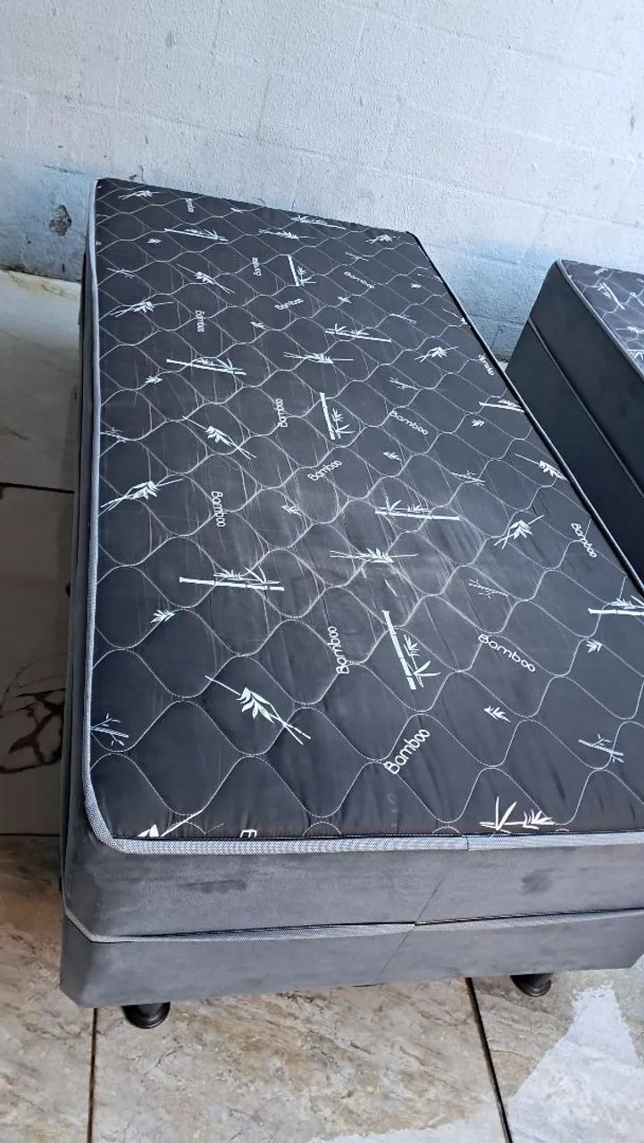 Cama box solteiro- Faço Entrega  - Foto 4