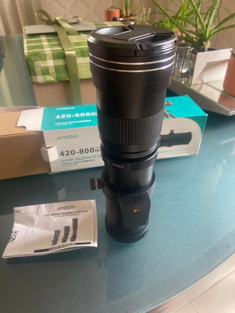 Lente câmera profissional 