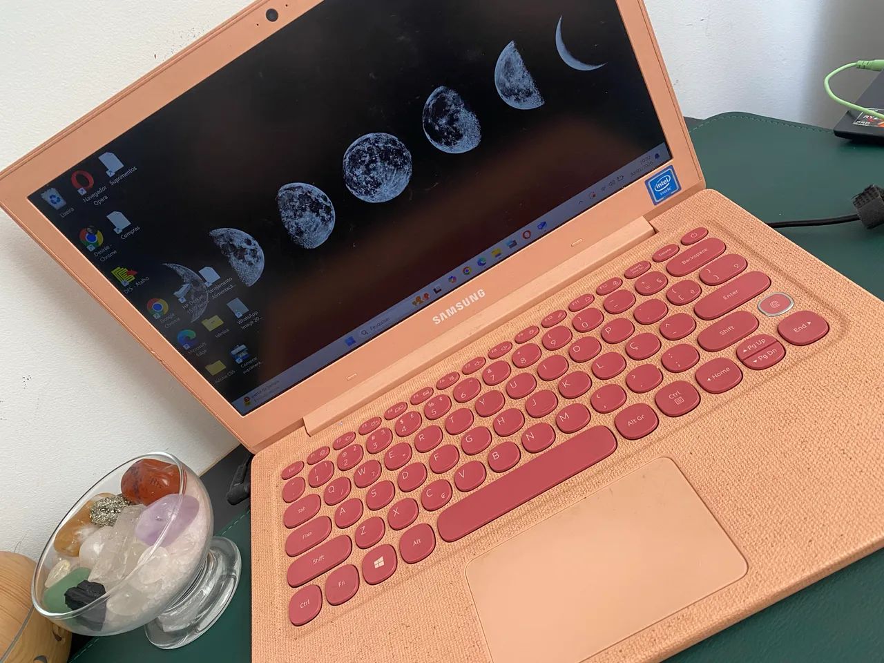 Notebook Samsung Rosa com ID Digital