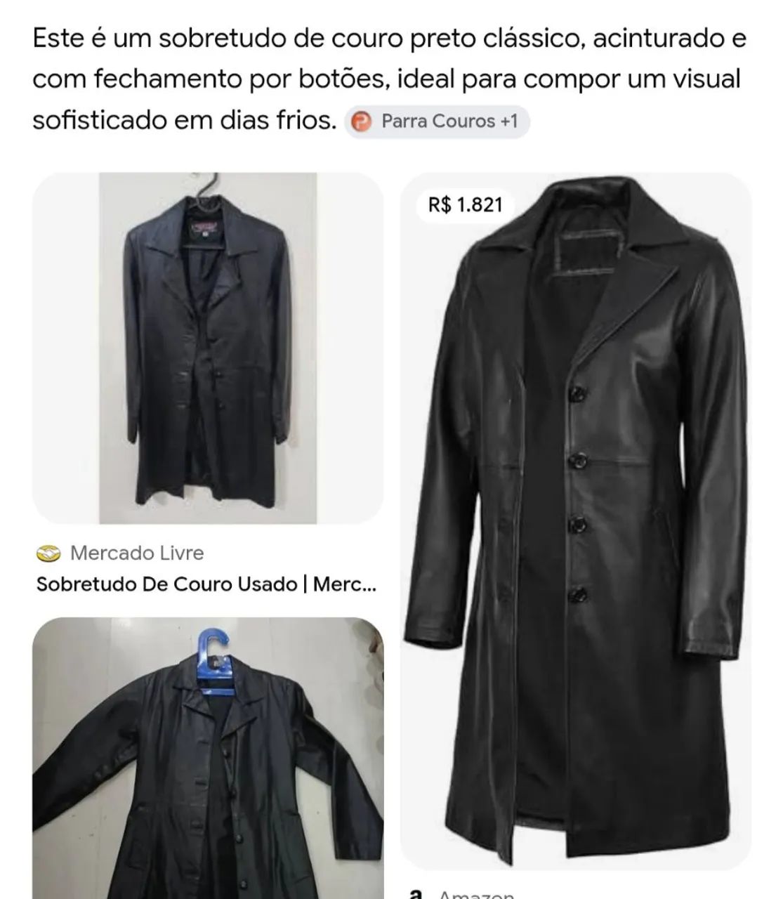 Casaco feminino de couro  - Foto 5