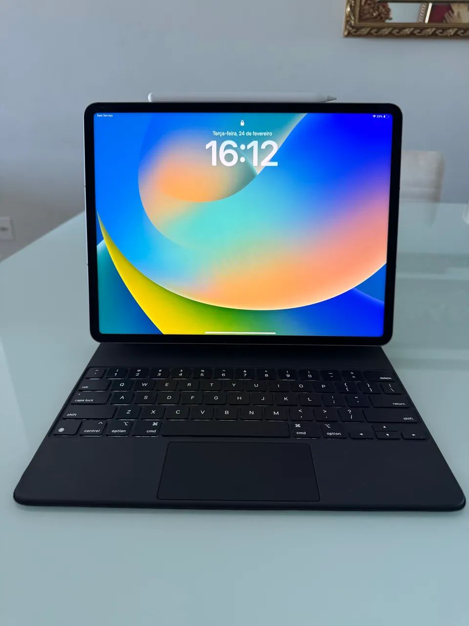 iPad Pro 12,9? (6ª geração) M2 + Apple Pencil + Magic Keyboard