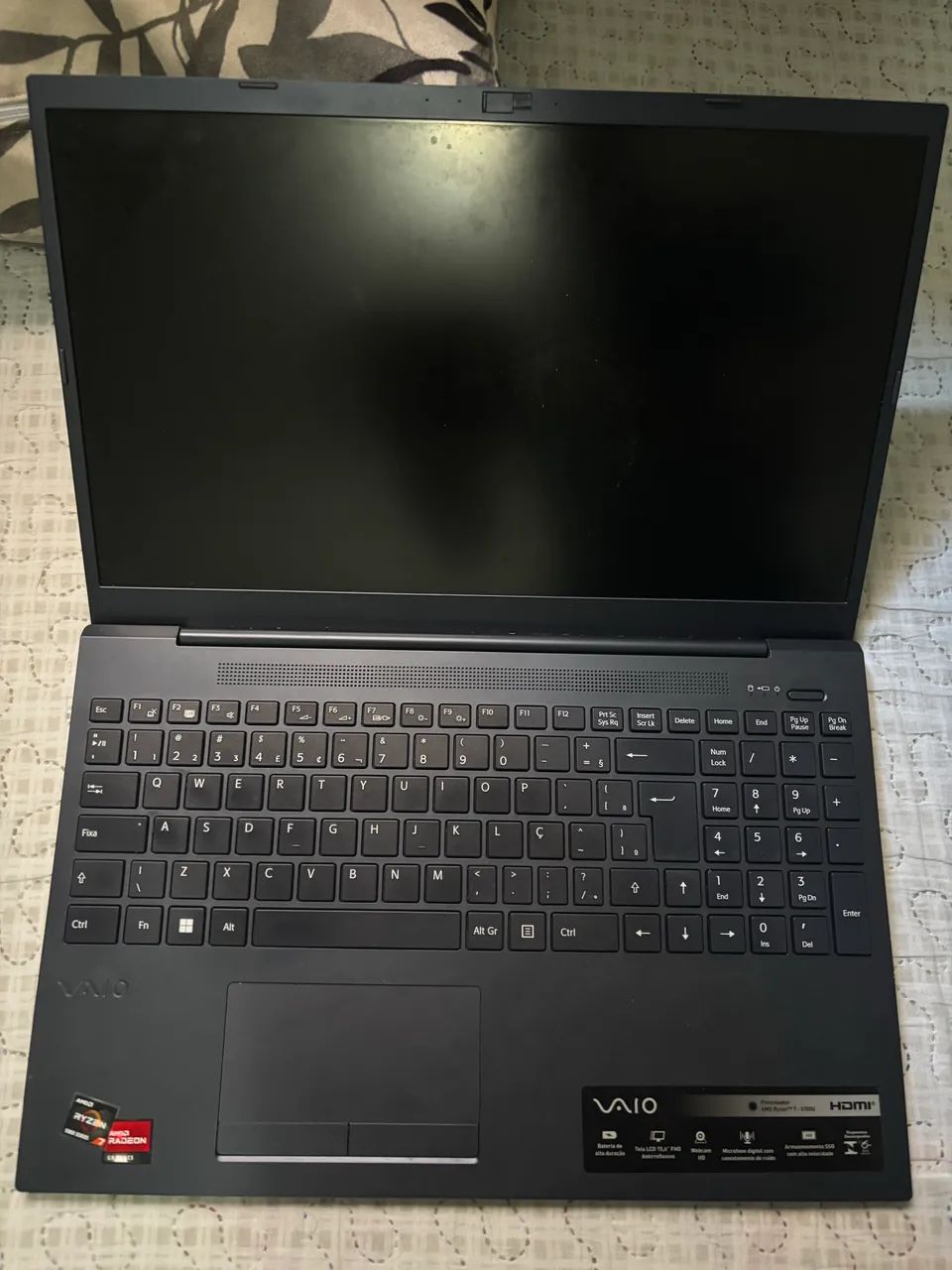 Notebook VAIO® FE15 AMD® Ryzen 7- 5700U Linux 16GB RAM  512SSD - Cinza Grafite - Foto 4