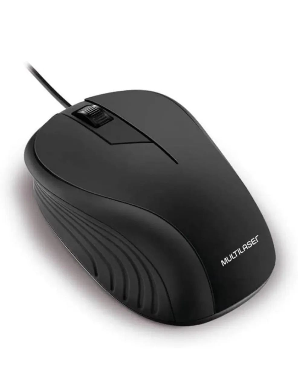 Mouse Óptico Multilaser Preto USB Com fio 