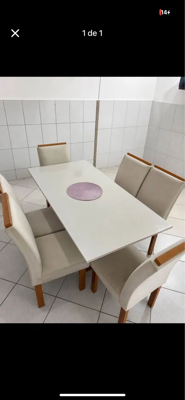 Mesa com 6 cadeiras  - Foto 4
