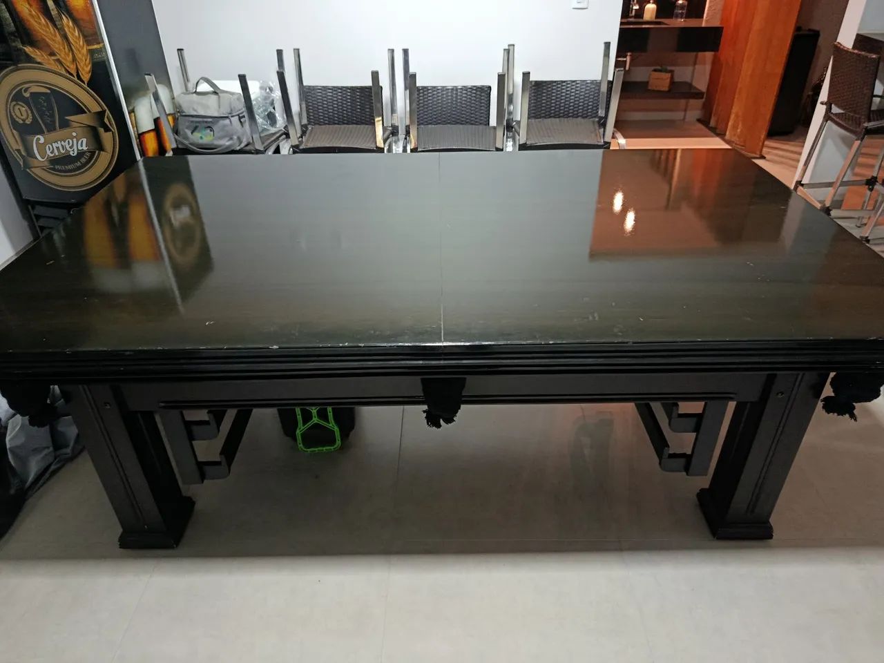 Mesa de bilhar semi nova , ótimo estado 
