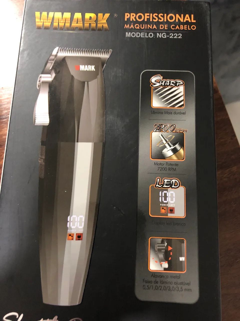 Máquina corte cabelo profissional  - Foto 2