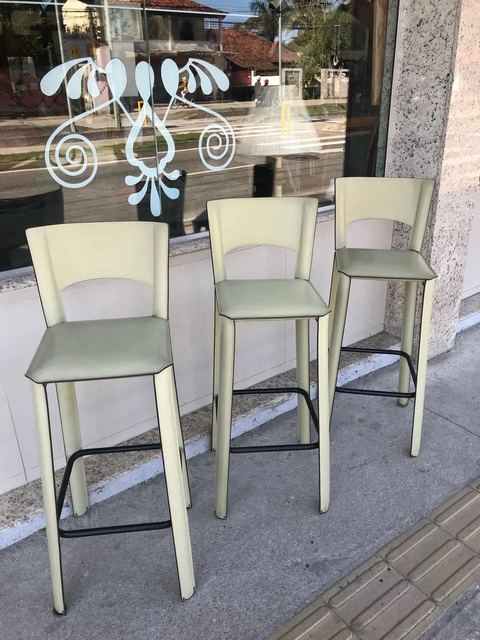 Banquetas de couro