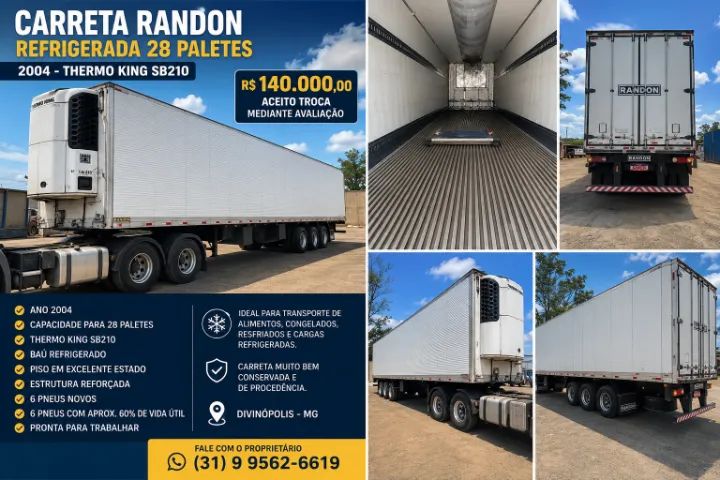 Carreta Frigorífica 28 Paletes Lisa Randon 