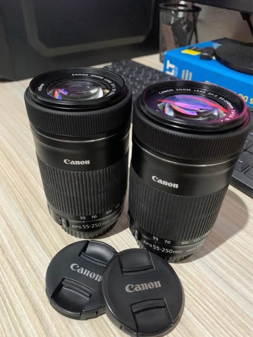 Vendo 2 Lentes Canon EF-S 55-250mm para Conserto. - Foto 6