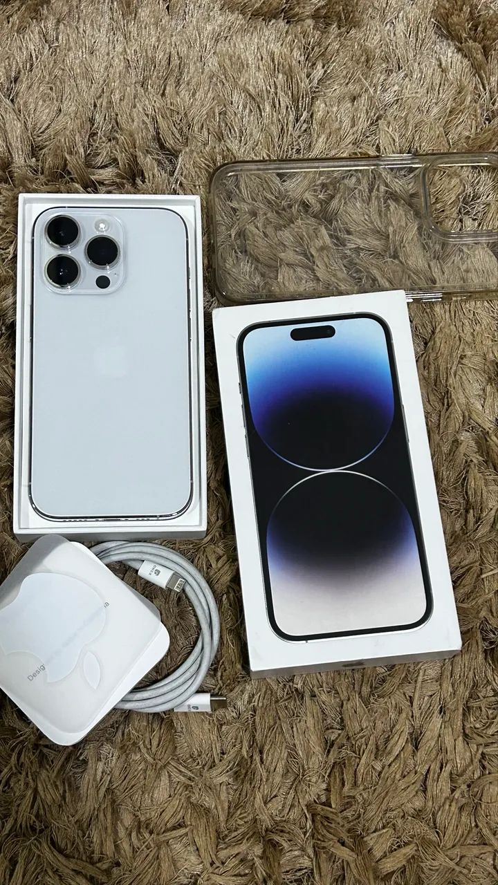 ? iPhone 14 Pro Branco 128 GB - Impecável