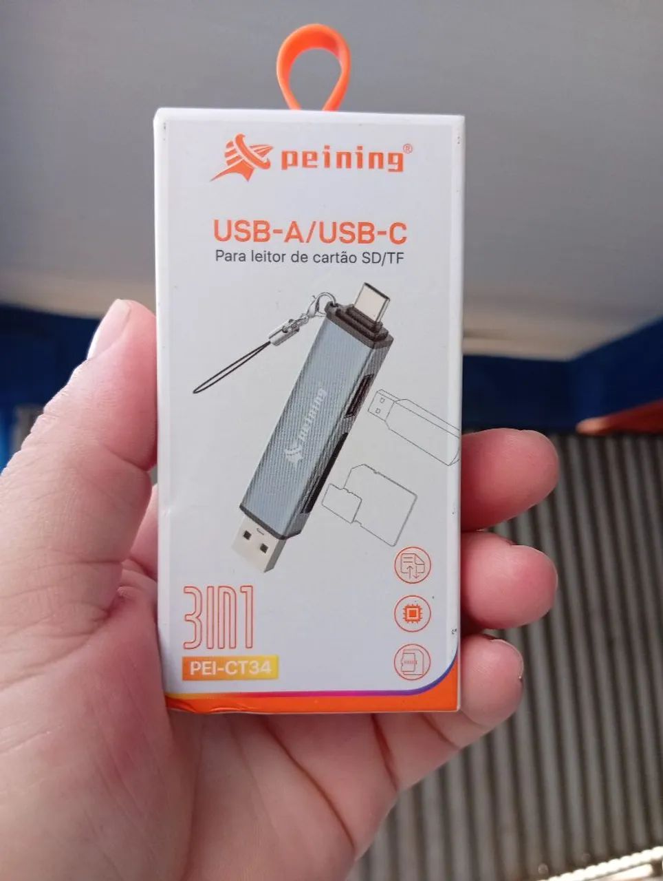 Leitor de Cartão 3 em 1 Peining - Foto 2