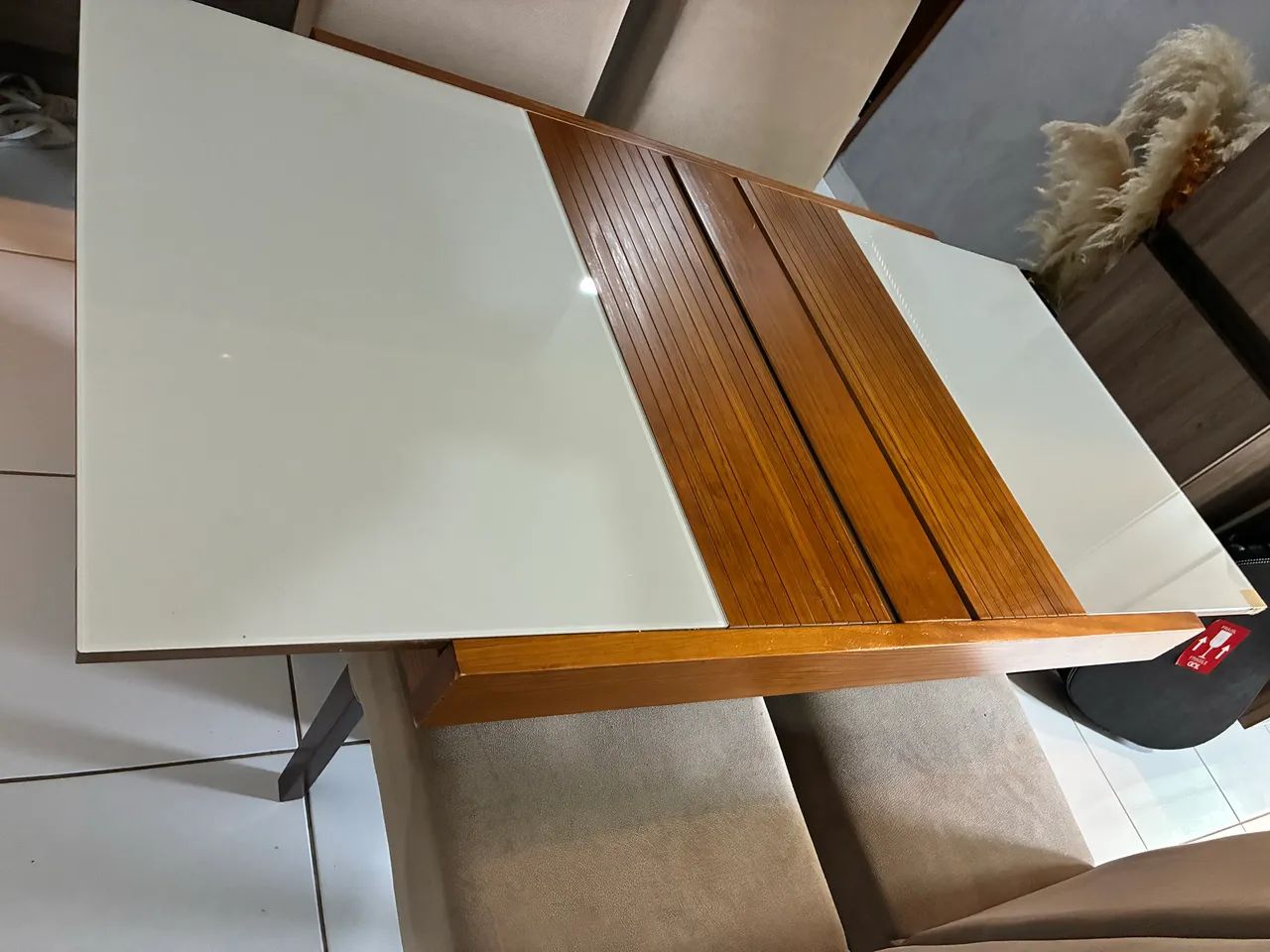 mesa de jantar expandível+4 cadeiras - Foto 3