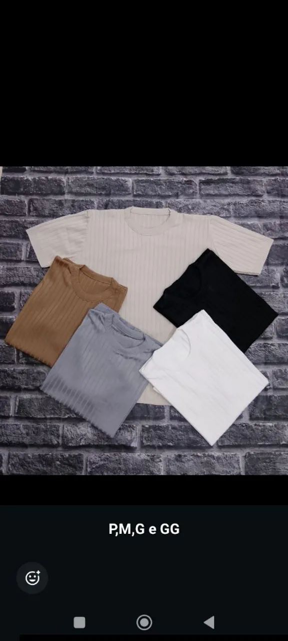 CAMISAS CANELADAS NO TRICÔ 