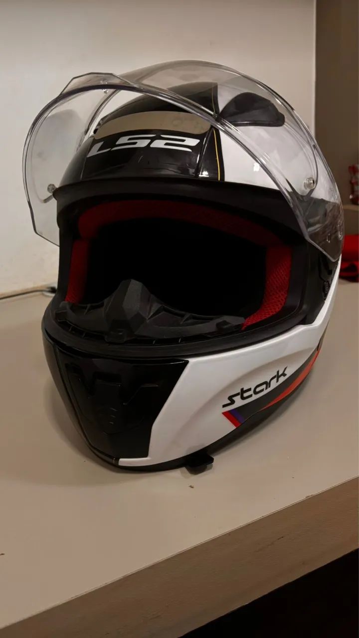Capacete LS2 Stark FF353 Tamanho 62 Seminovo - Foto 2