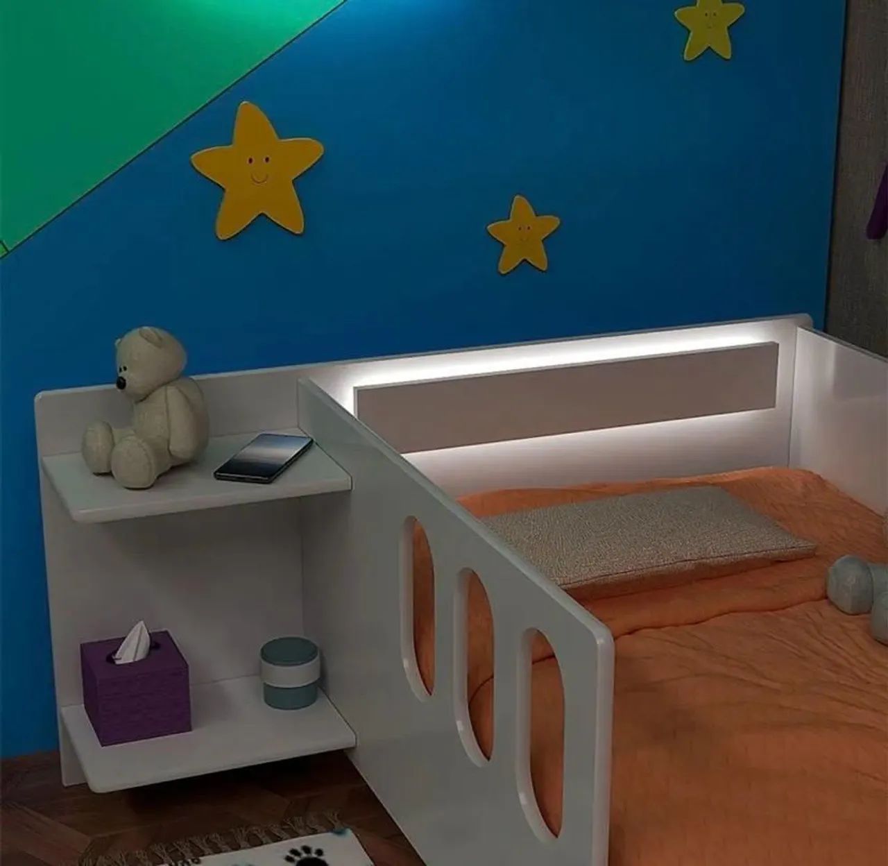 Cama infantil com colchão, usada poucas vezes. - Foto 2