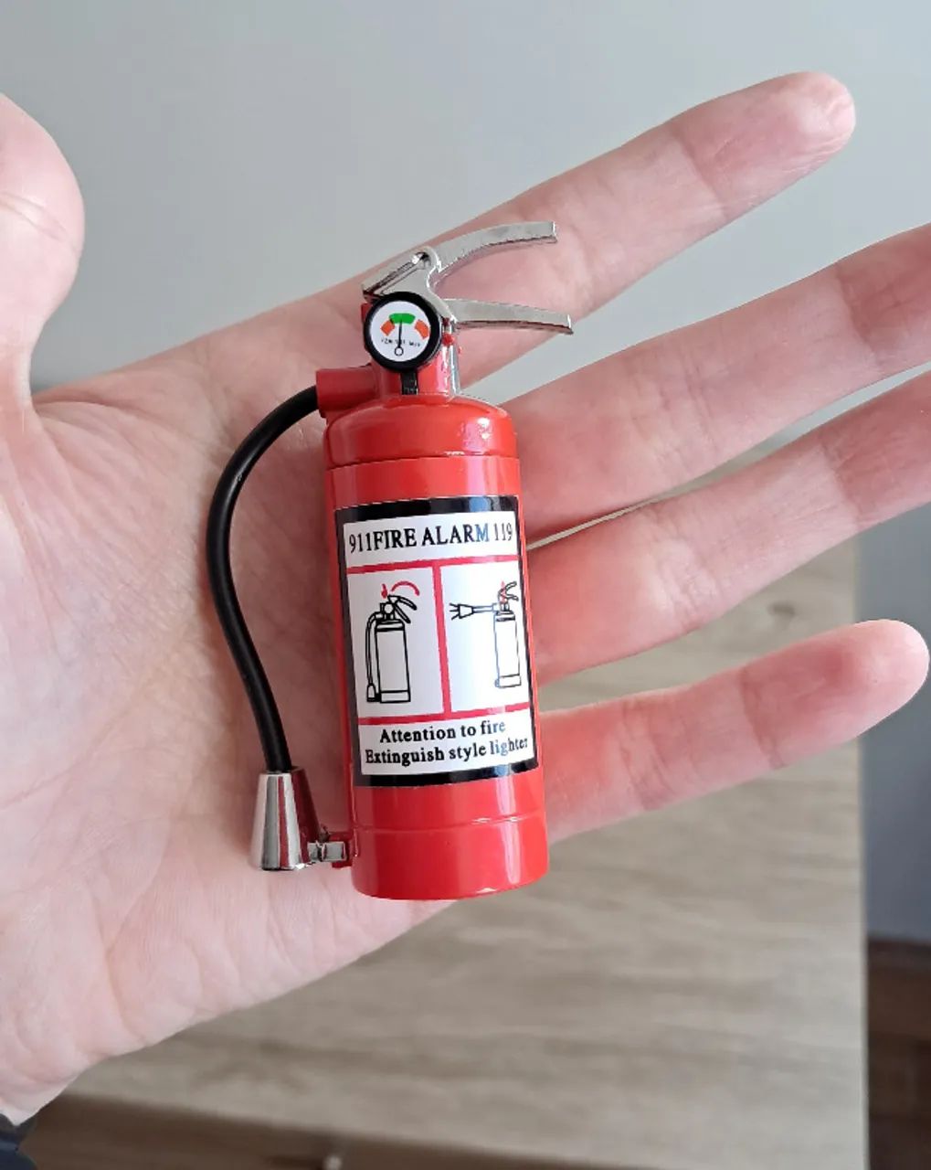 Isqueiro Extintor Incêndio Miniatura
