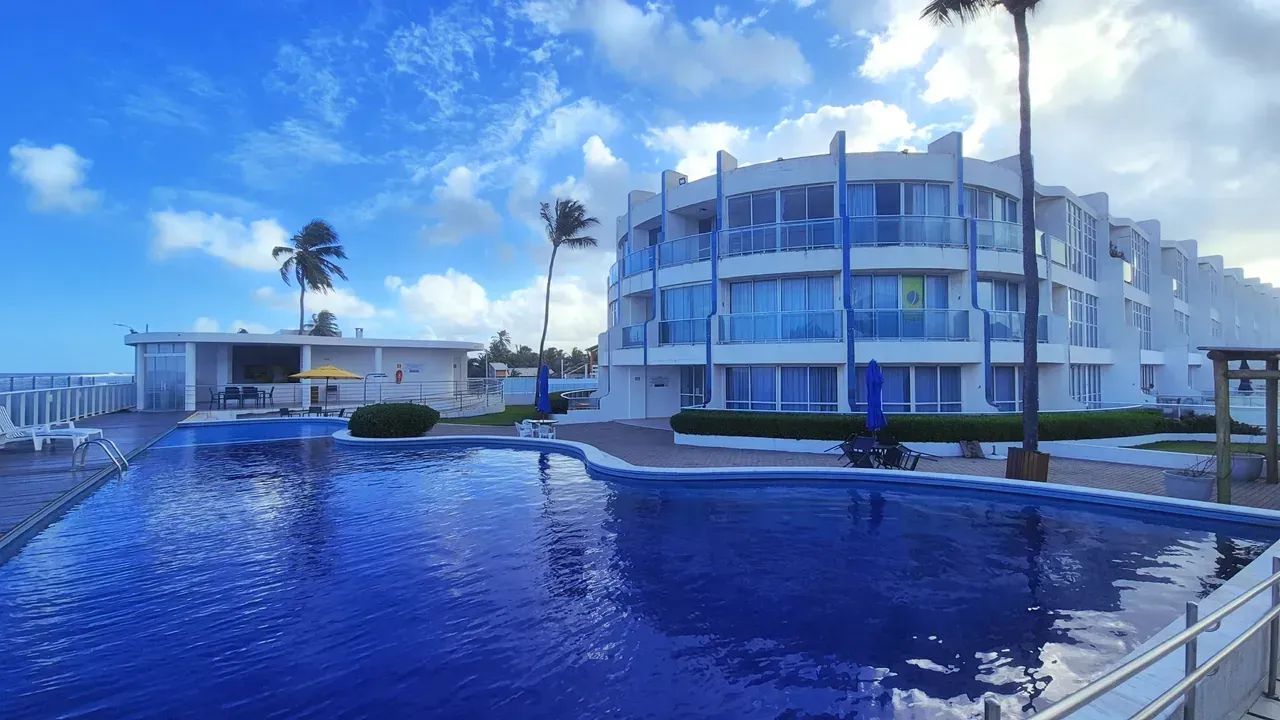 Quarto e sala beira mar na Barra de São Miguel