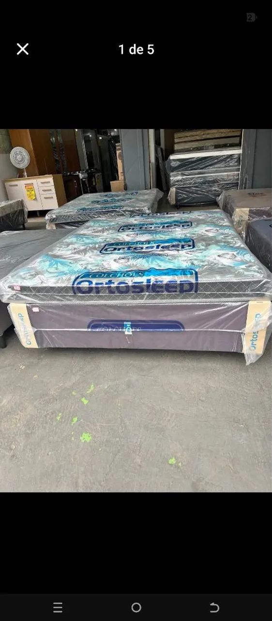 Cama casal com colchão de 20