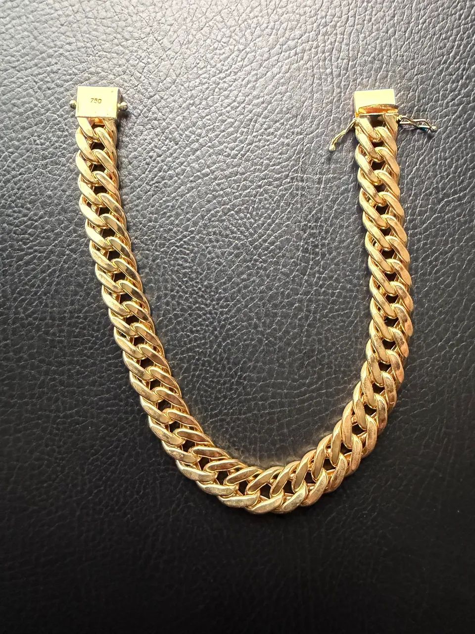 Pulseira de Ouro 17,7 Gm Grumet Duplo 18K  NOVA - Foto 3