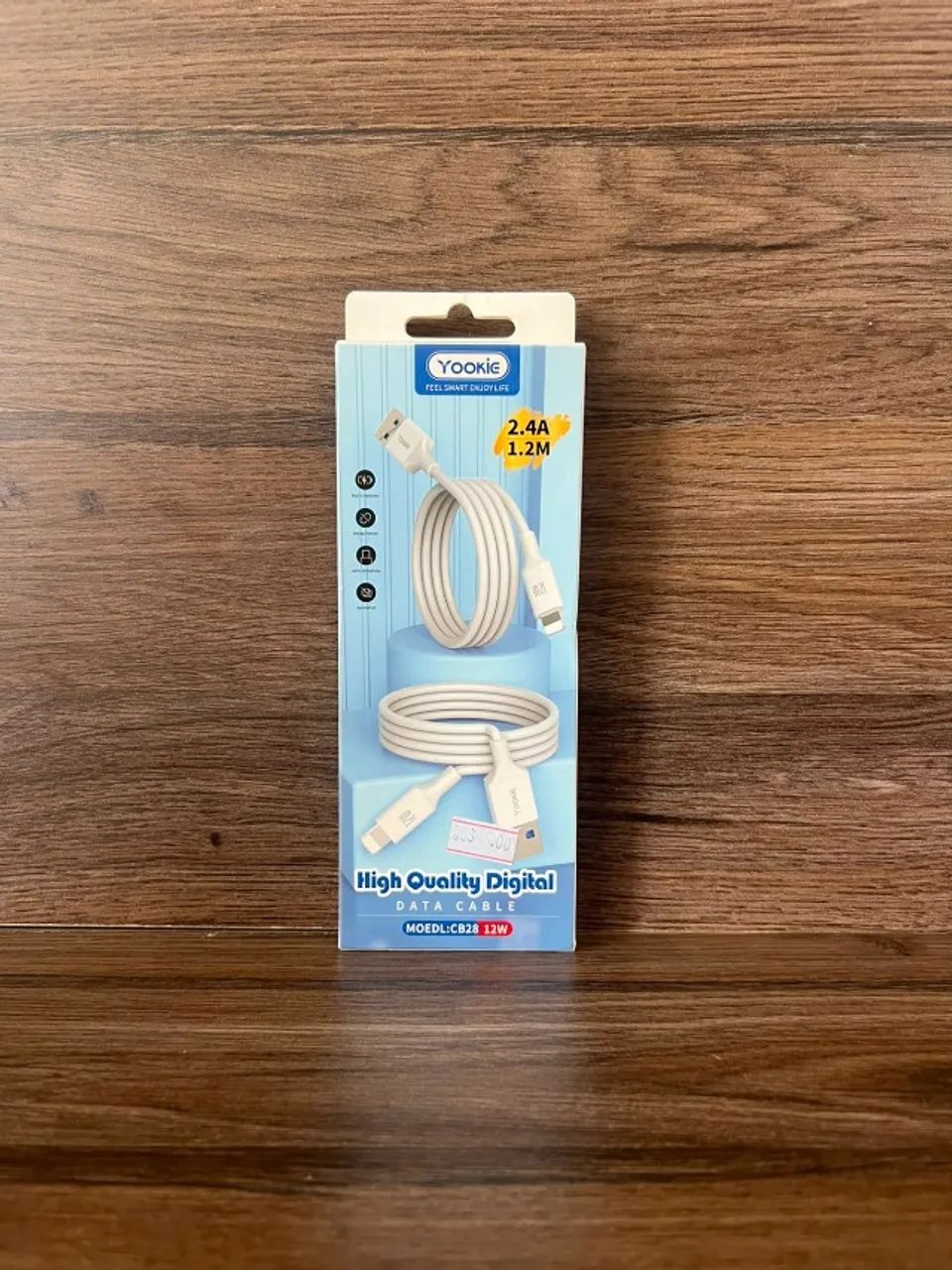 Cabo Yookie CB28 Lightning para iPhone 1,2m 2.4A 12W